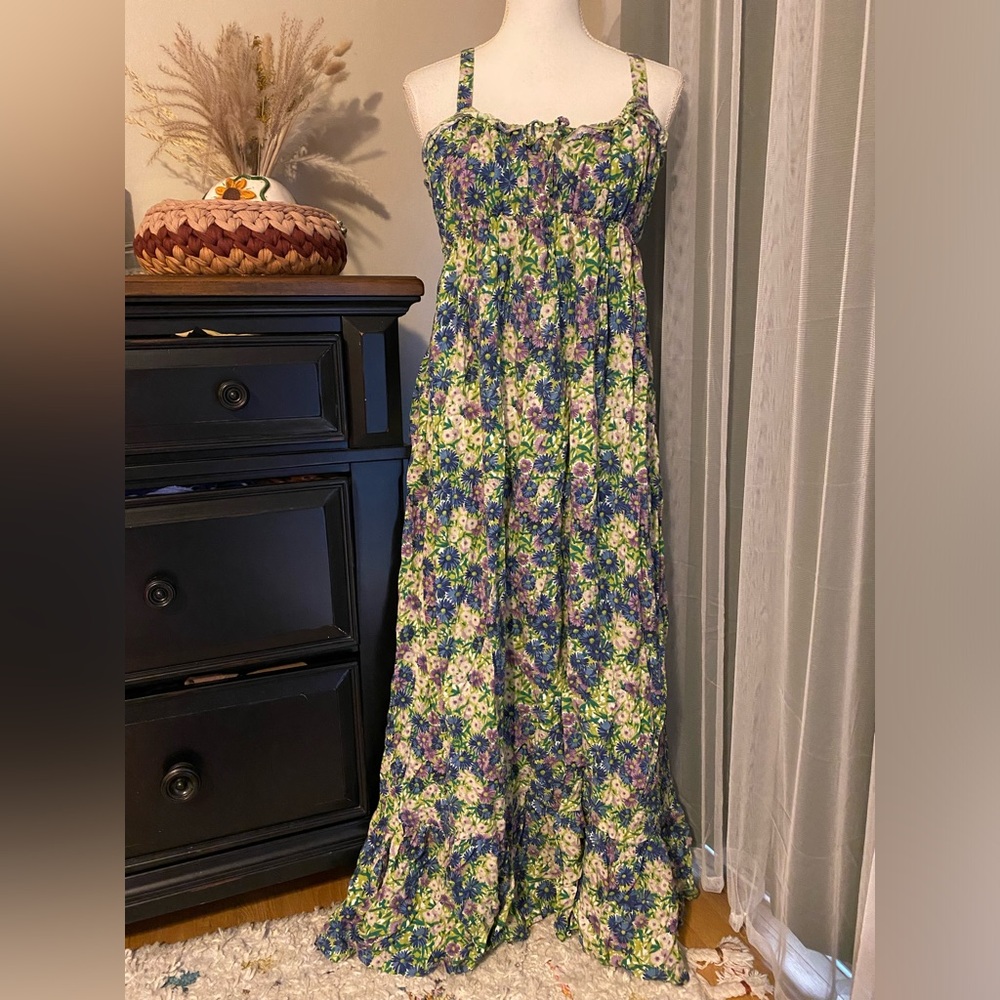 Natural life boho wildflower maxi dress